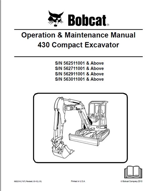 bobcat 430 mini excavator boom control valve location|Bobcat 430 Compact Excavator Service Manual PDF.